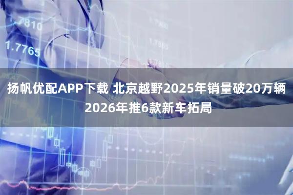 扬帆优配APP下载 北京越野2025年销量破20万辆 2026年推6款新车拓局