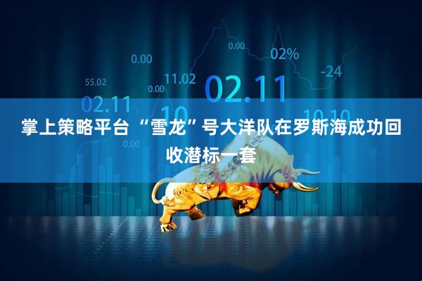 掌上策略平台 “雪龙”号大洋队在罗斯海成功回收潜标一套